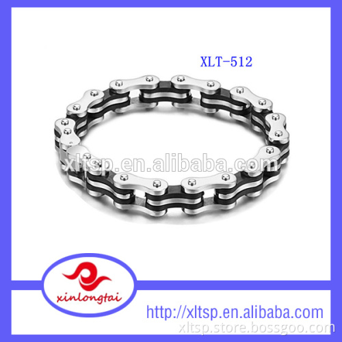Wholesale cool Stainless Steel Bike Chain Bracelet for Men Punk Jewelry